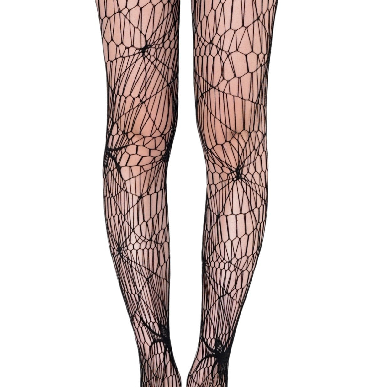 JK SOCKS THIN HOLLOW SPIDER WEB BOTTOM SOCKS PANTYHOSE