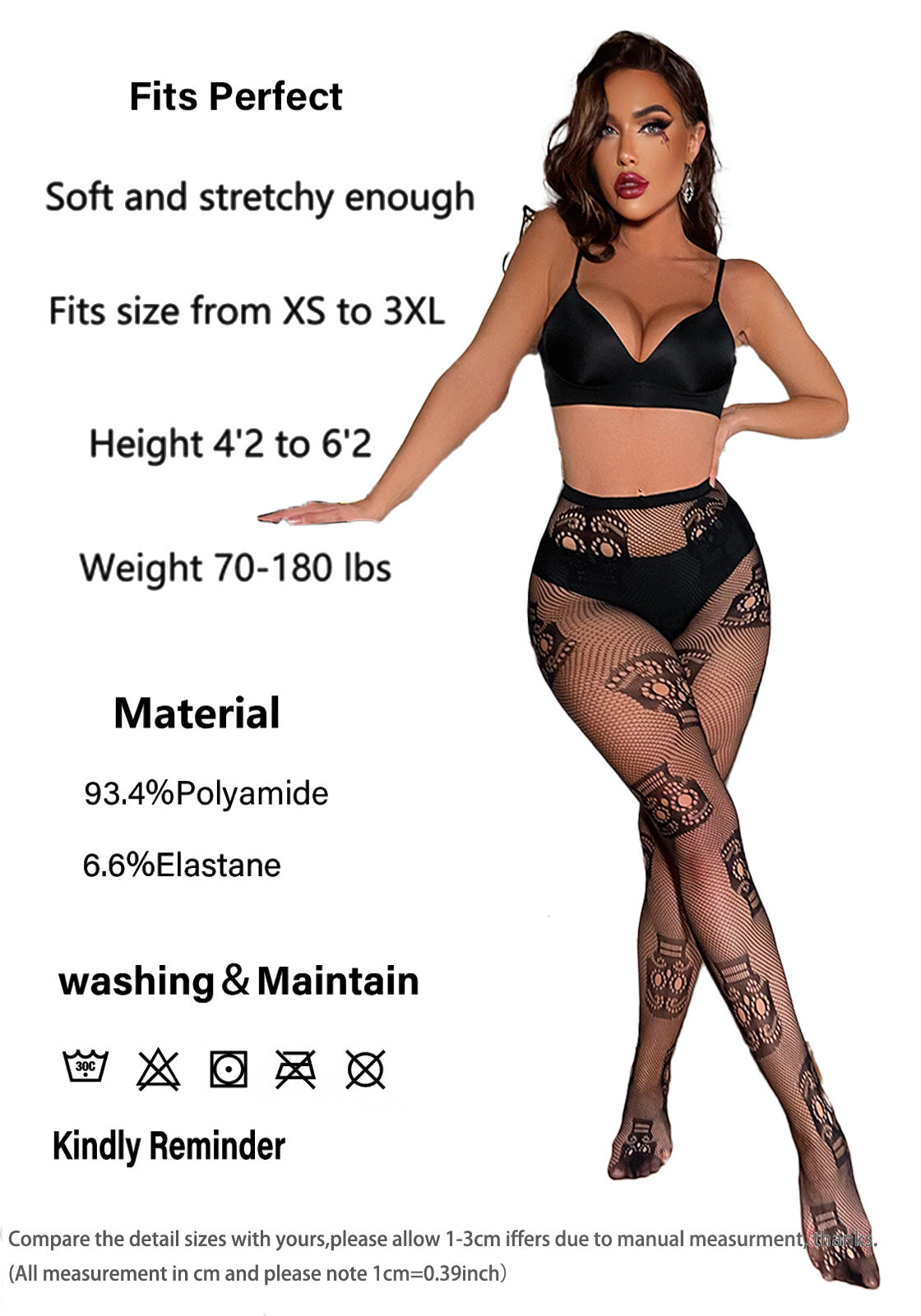 FASHION HALLOWEEN SKULL FISHNET PANTYHOSE