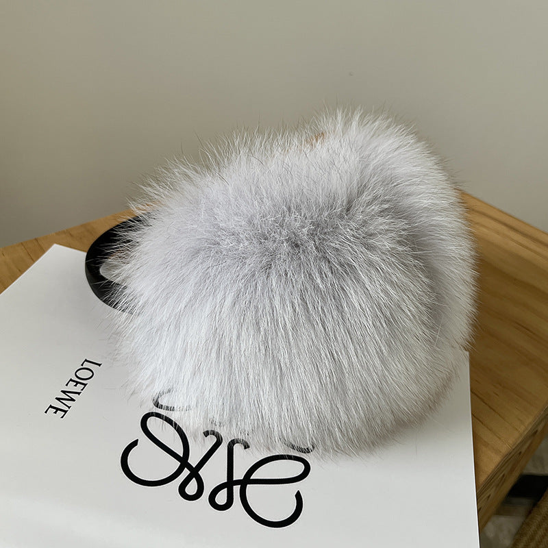 LUXURY REAL FOX FUR EAR MUFFS - WINTER WARMTH