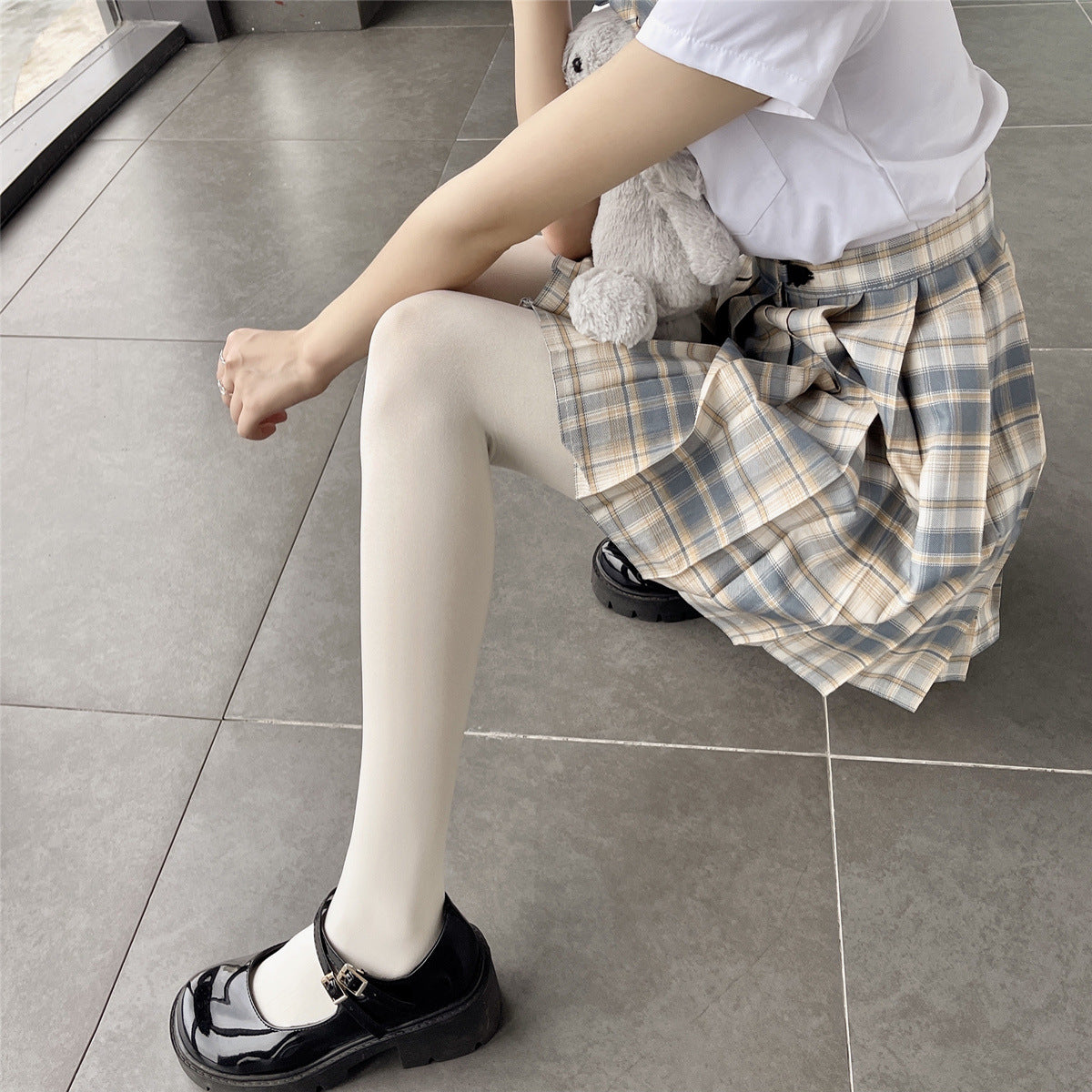 JAPANESE RETRO 120D VELVET HIGH ELASTICITY IMPERVIOUS AND THIN PANTYHOSE