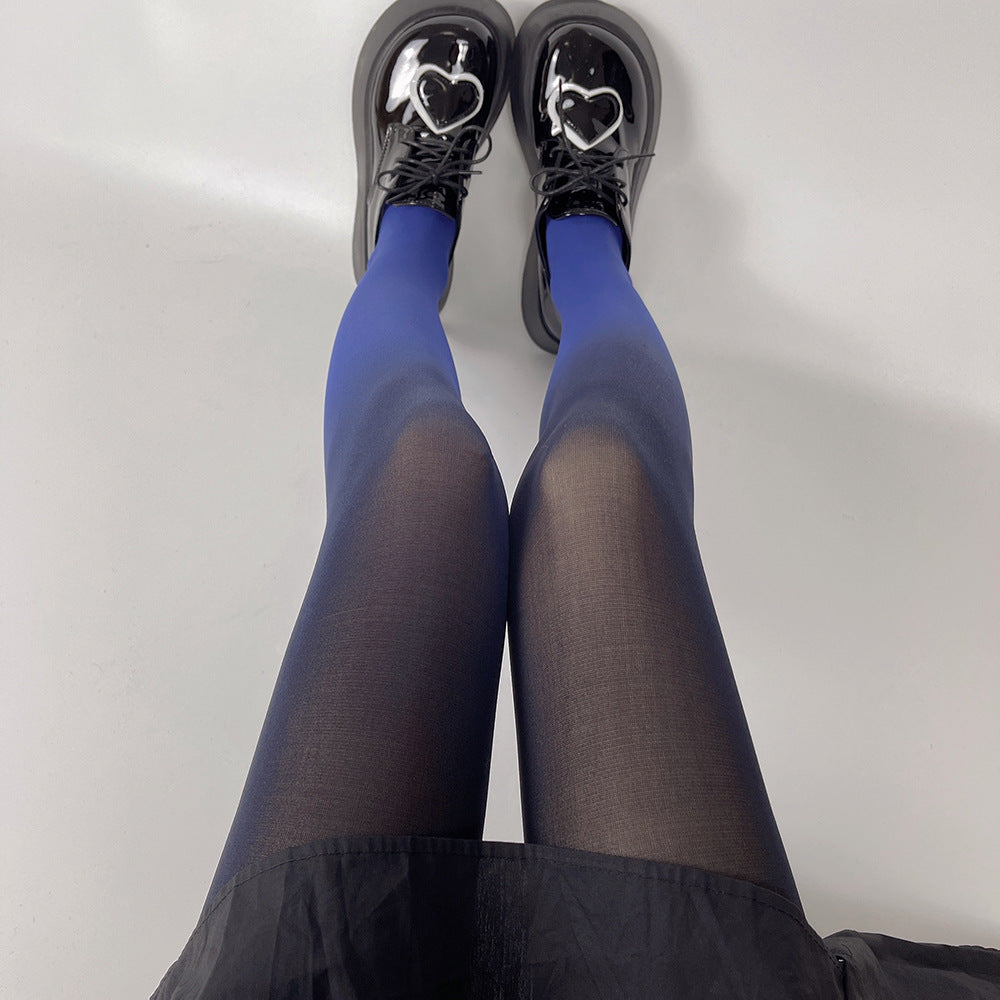 FASHION 80D GRADUAL CHANGE COLOR VELVET PANTYHOSE