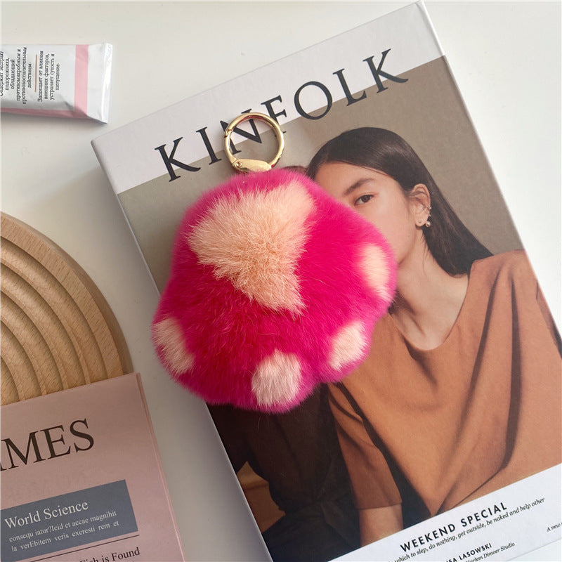 CUTE CARTOON CAT PAW FUR KEYCHAIN ACCESSORY