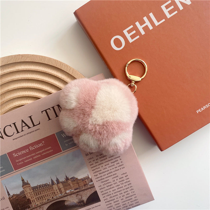 CUTE CARTOON CAT PAW FUR KEYCHAIN ACCESSORY