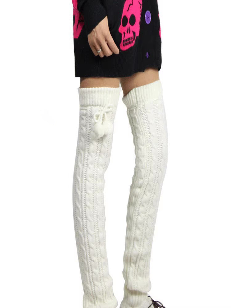 KNITTING OVER THE KNEE SOCKS LEGGING