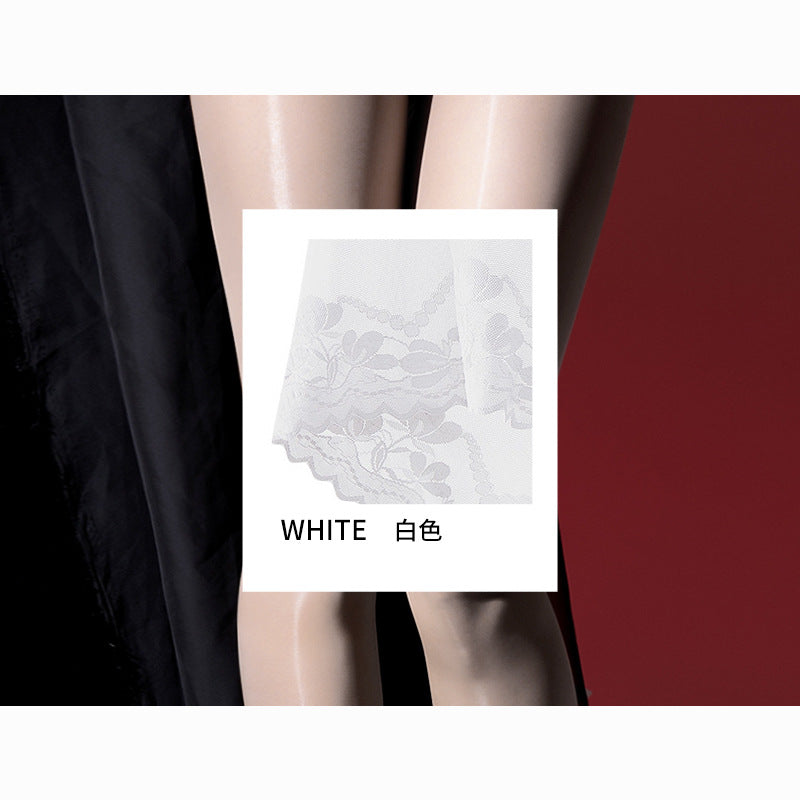 FASHION TRANSPARENT MESH PANTIES ONE-PIECE SHINY AND SILKY HIGH WAIST HIP LIFT HORSE OIL SOCKS PANTYHOSE