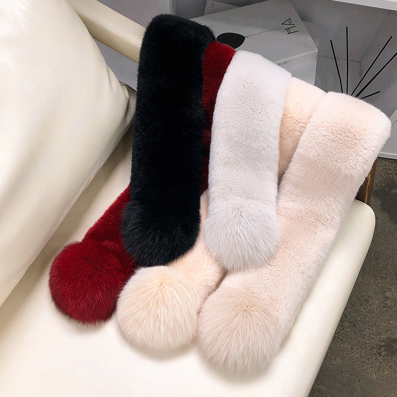 PLUSH VELVET WINTER SCARF - WARM & STYLISH