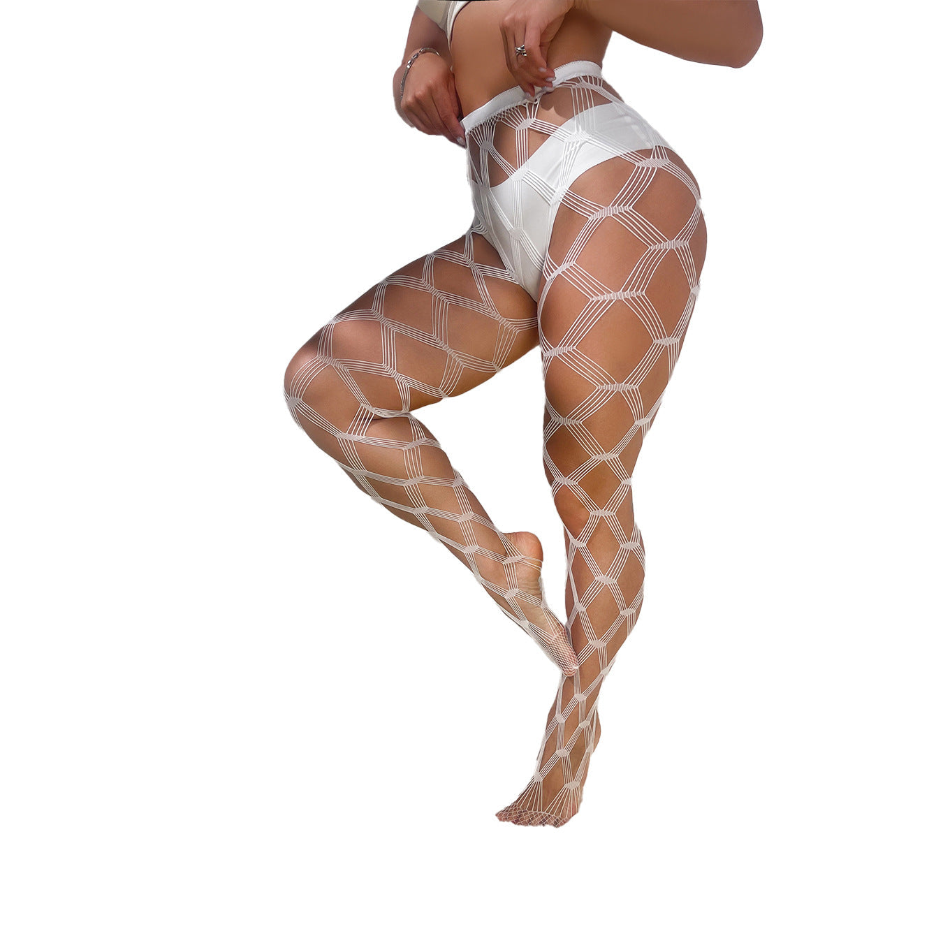 FASHION BIG NET HOLLOW STOCKINGS FASHION BLACK PANTYHOSE