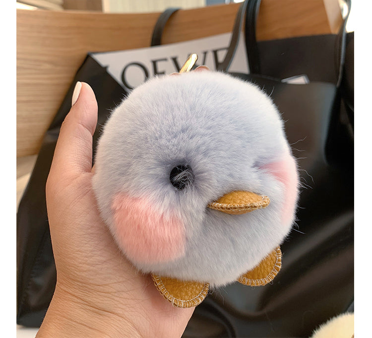 RABBIT HAIR XIAO DANG DANG DUCK PLUSH TOY ACCESSORY
