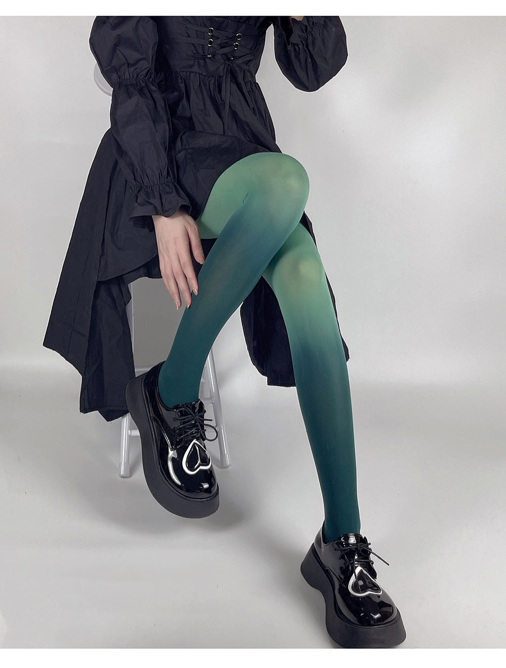 FASHION 80D GRADUAL CHANGE COLOR VELVET PANTYHOSE
