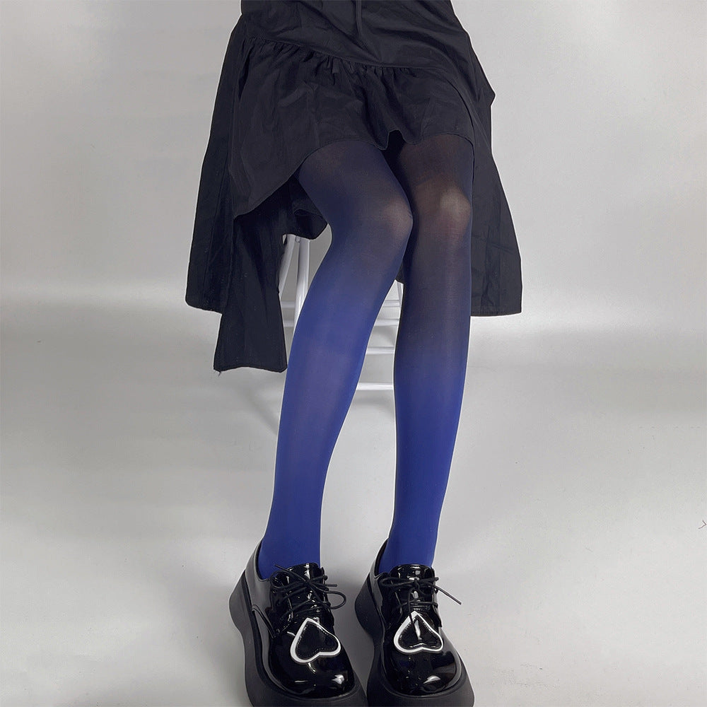 FASHION 80D GRADUAL CHANGE COLOR VELVET PANTYHOSE