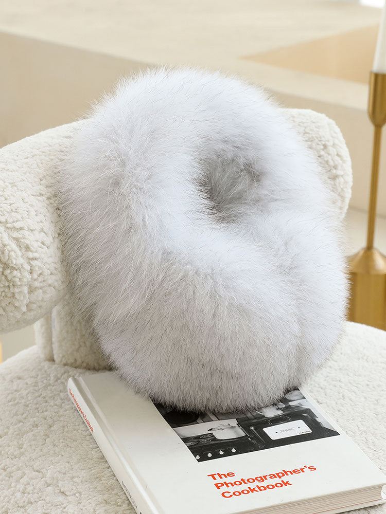 LUXURY REAL FOX FUR EAR MUFFS - WARM WINTER ACCESSORY