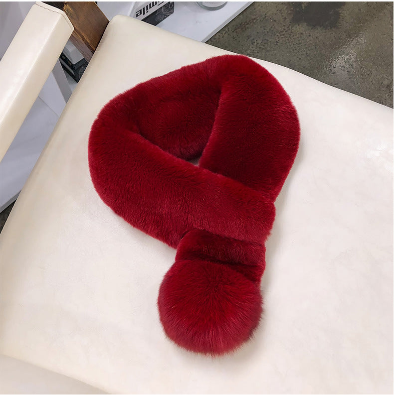 PLUSH VELVET WINTER SCARF - WARM & STYLISH