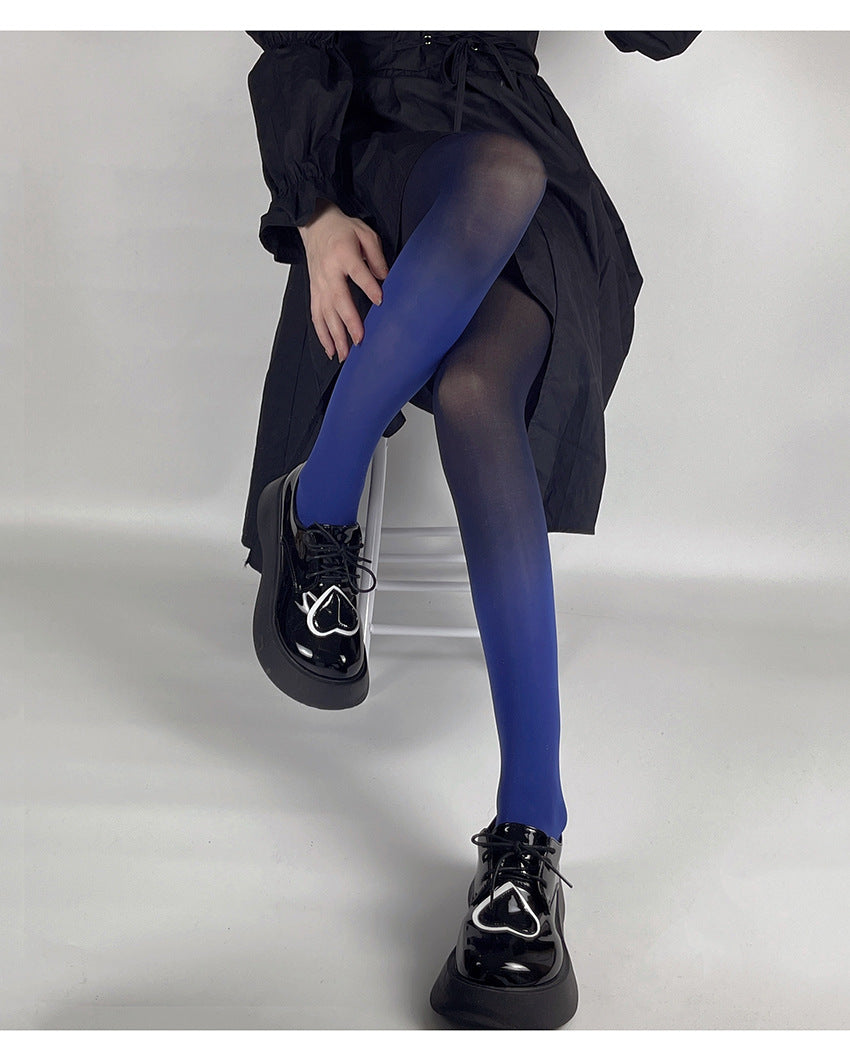 FASHION 80D GRADUAL CHANGE COLOR VELVET PANTYHOSE