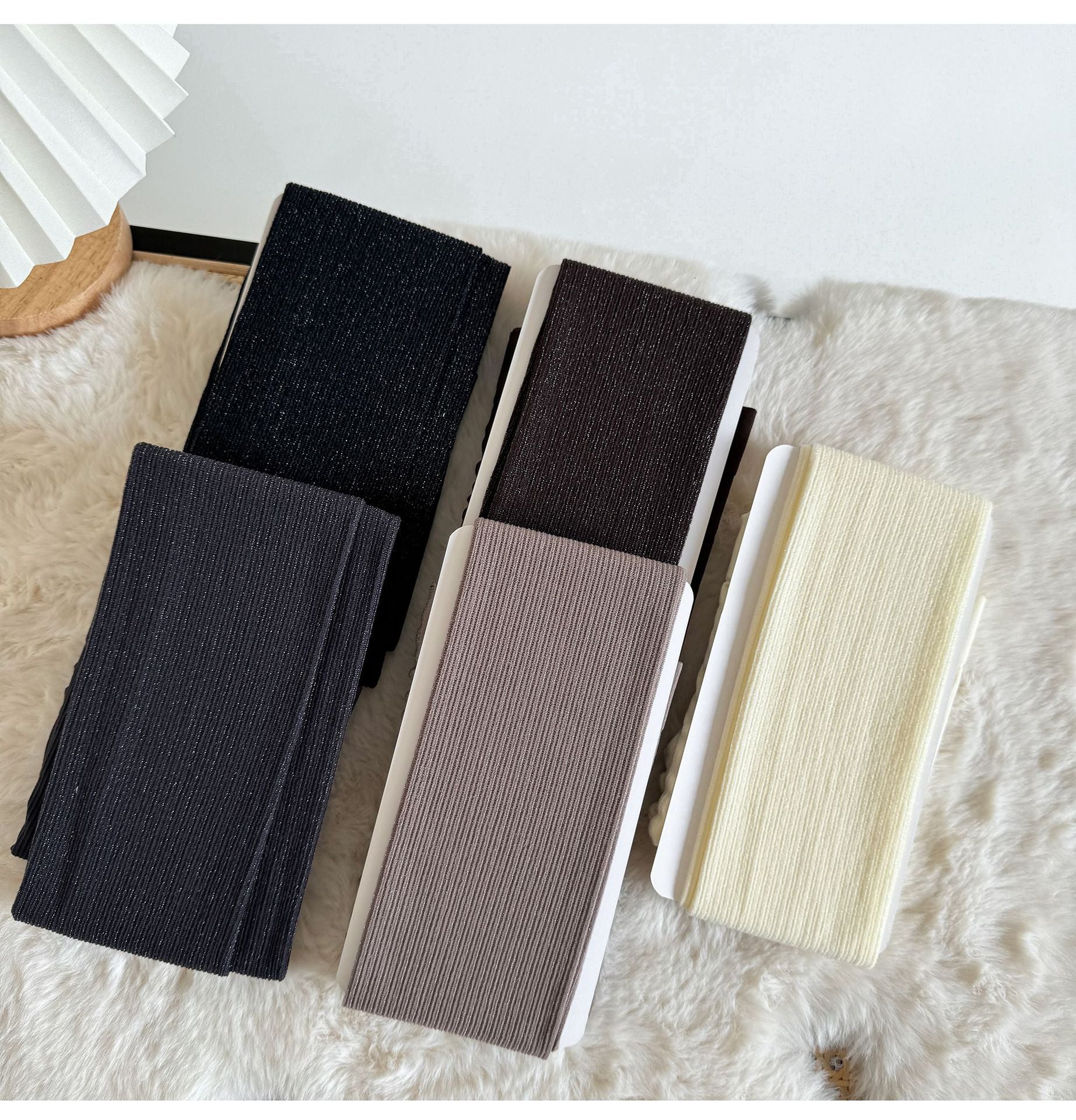 FASHION SHINY SILK VERTICAL STRIP LEGGINGS PANTYHOSE