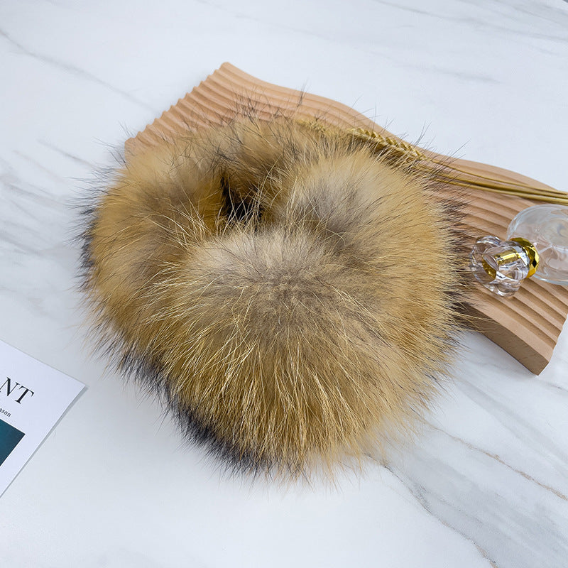 LUXURY REAL FOX FUR EAR MUFFS - WARM WINTER ACCESSORY