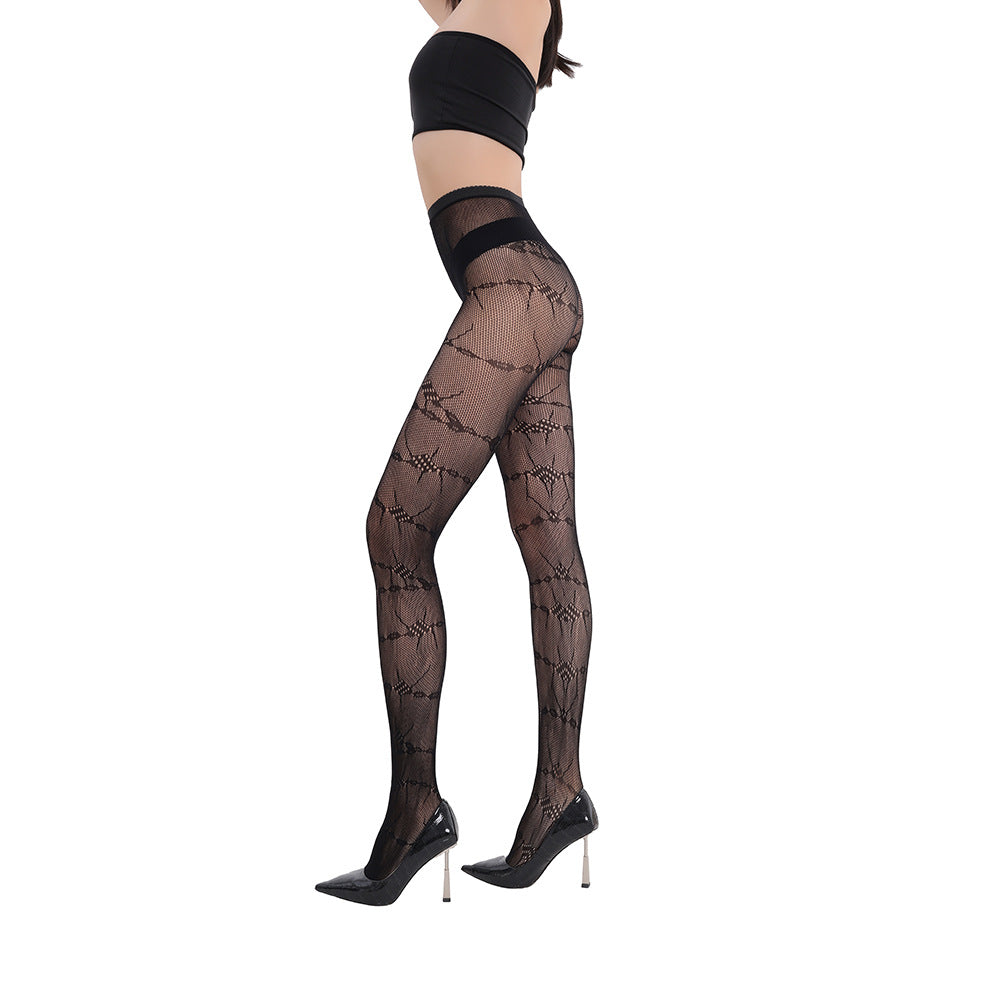SPIDER PATTERN HOLLOW FOUR SEASONS STOCKINGS FISHING NET STOCKINGS