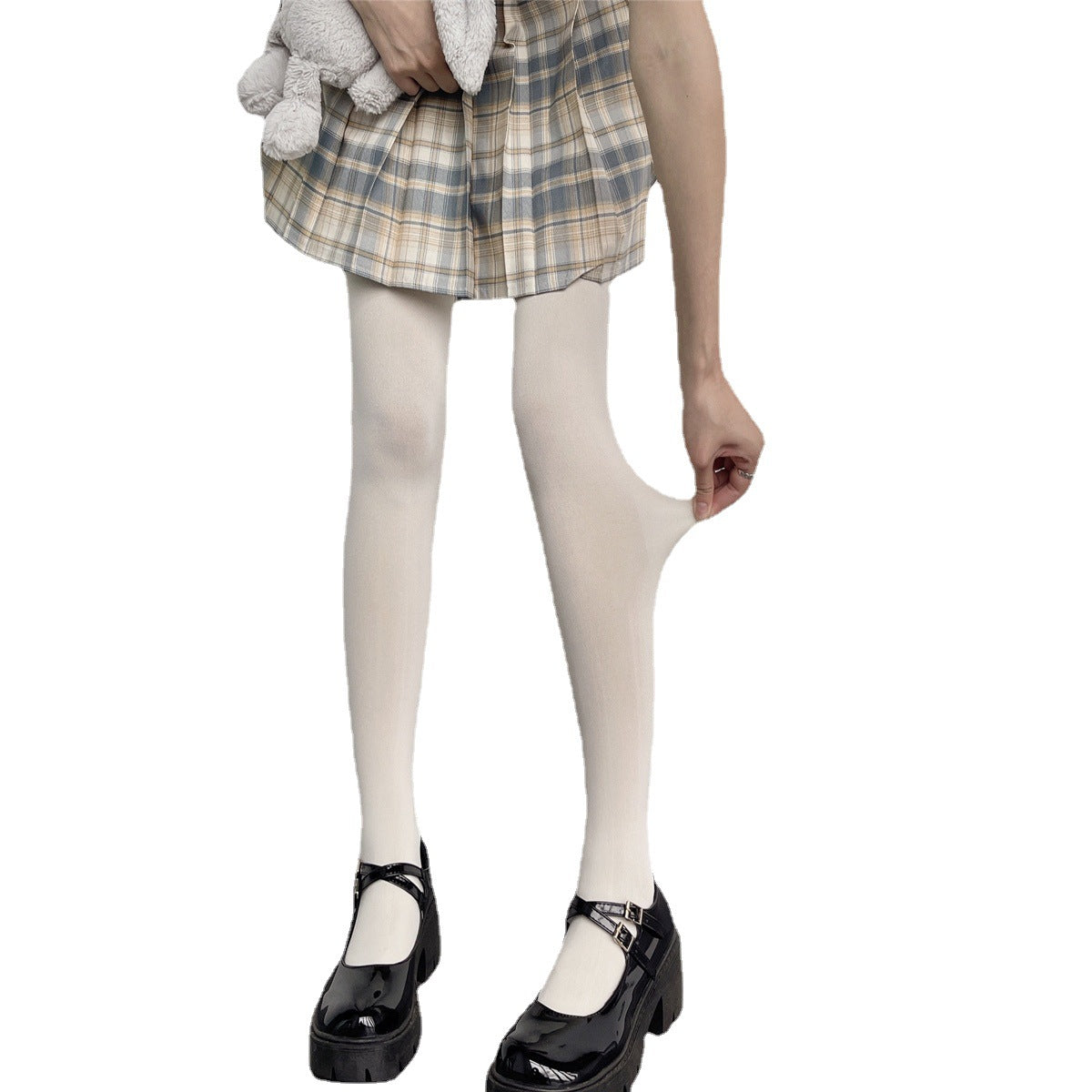 JAPANESE RETRO 120D VELVET HIGH ELASTICITY IMPERVIOUS AND THIN PANTYHOSE