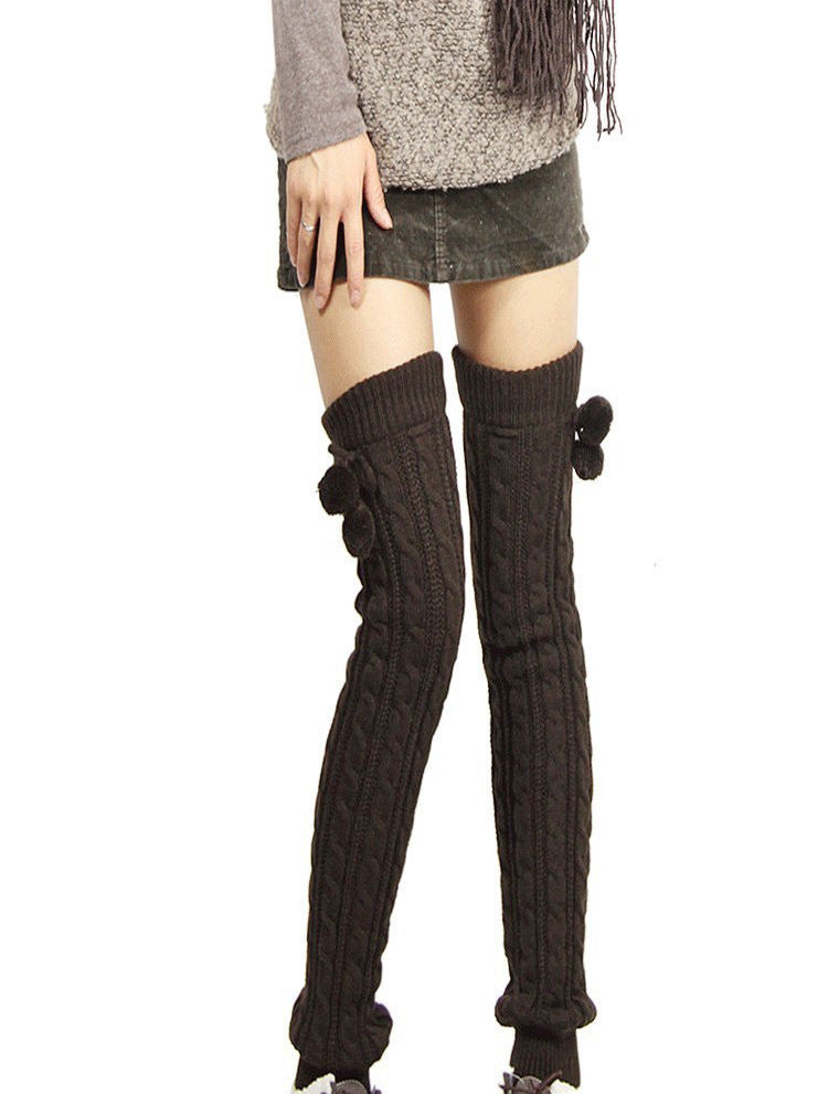 KNITTING OVER THE KNEE SOCKS LEGGING