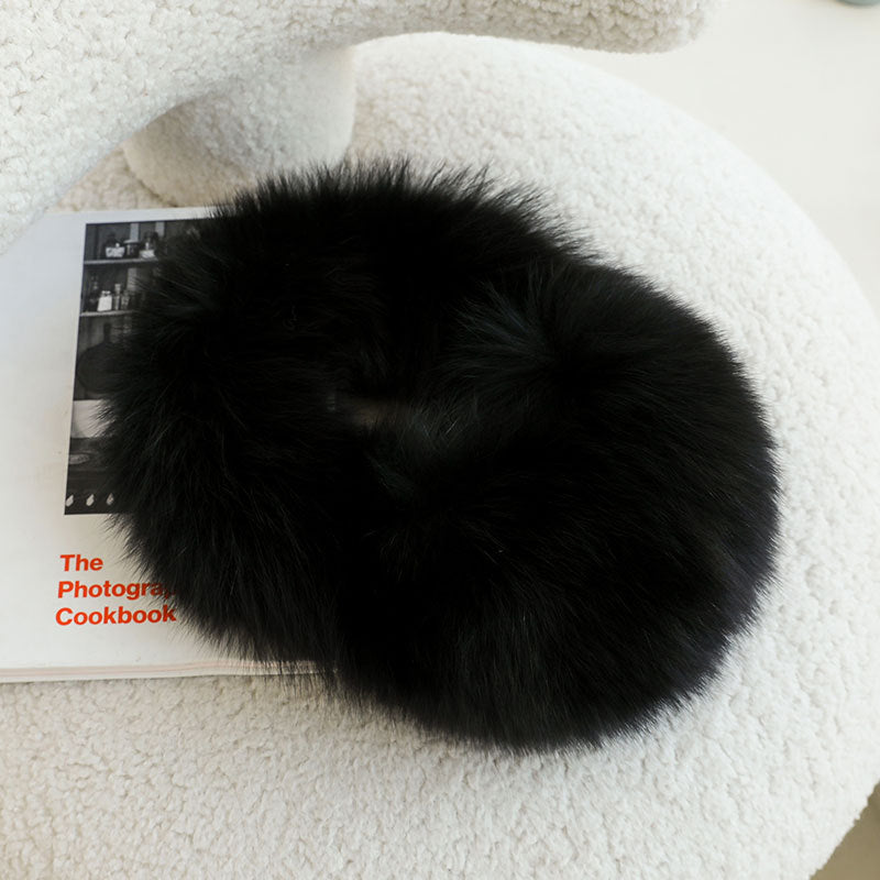 LUXURY REAL FOX FUR EAR MUFFS - WARM WINTER ACCESSORY