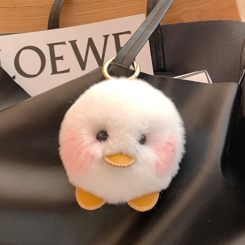 RABBIT HAIR XIAO DANG DANG DUCK PLUSH TOY ACCESSORY