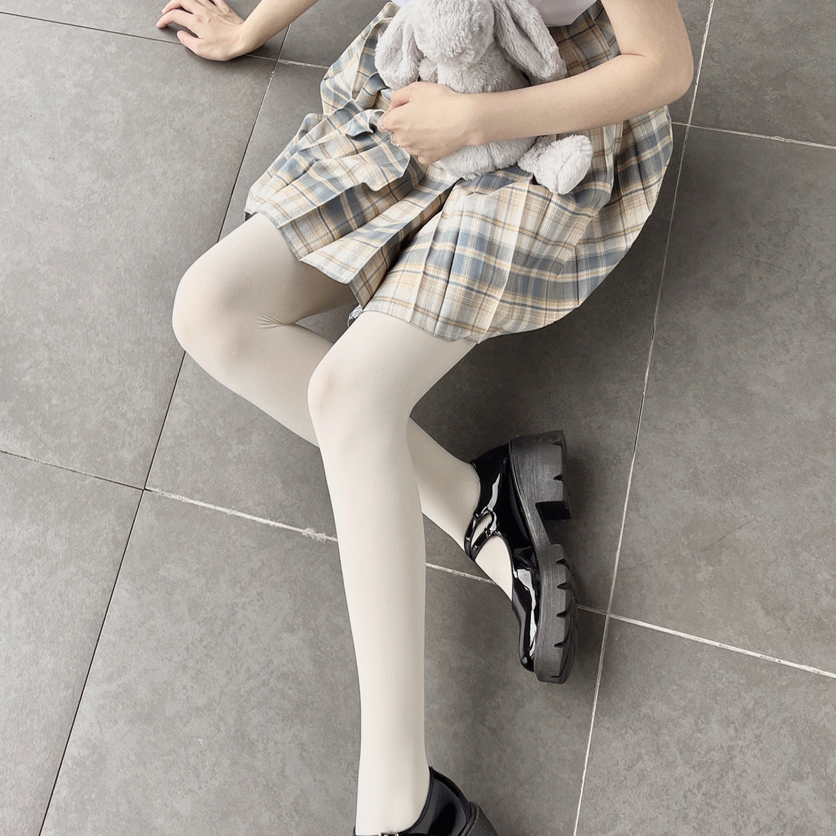 JAPANESE RETRO 120D VELVET HIGH ELASTICITY IMPERVIOUS AND THIN PANTYHOSE
