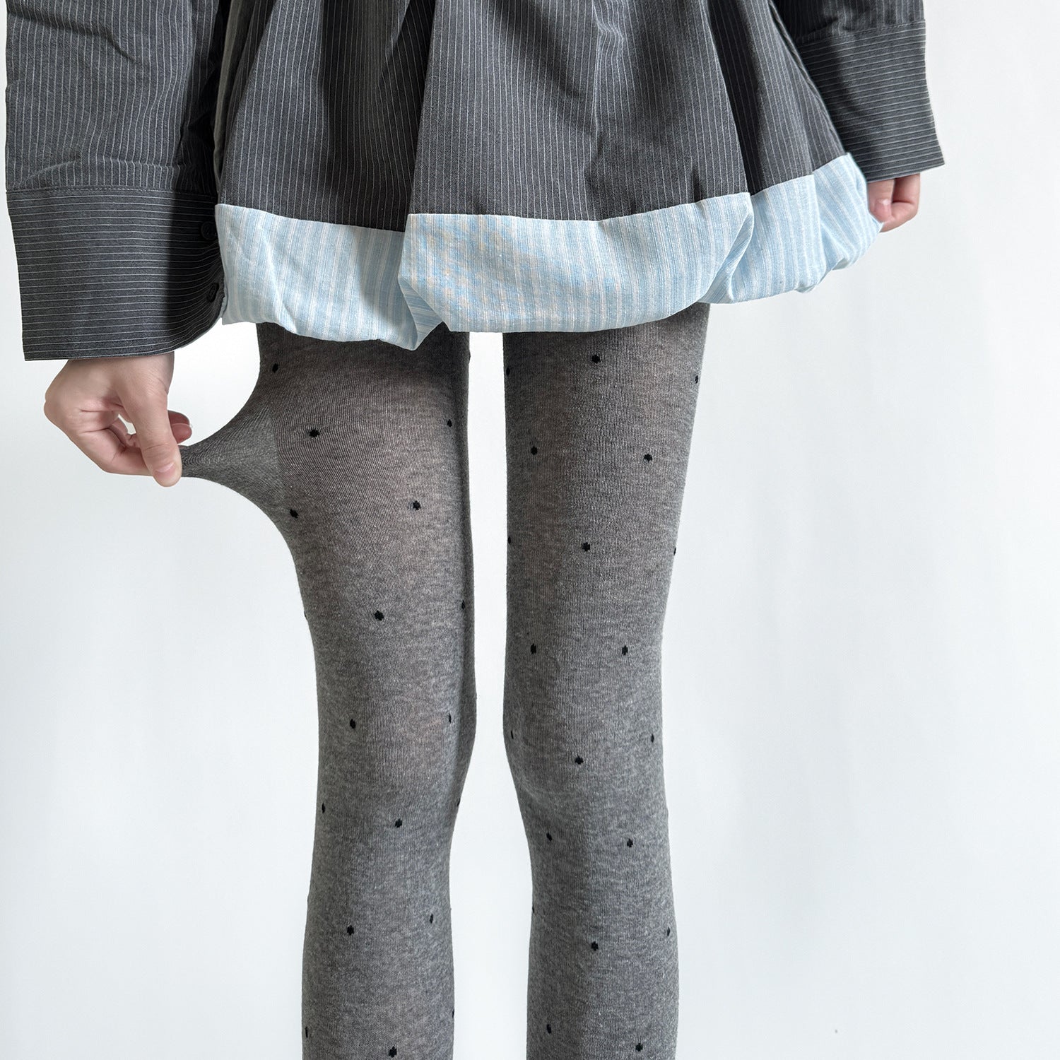 RETRO POLKA DOT JACQUARD PANTYHOSE