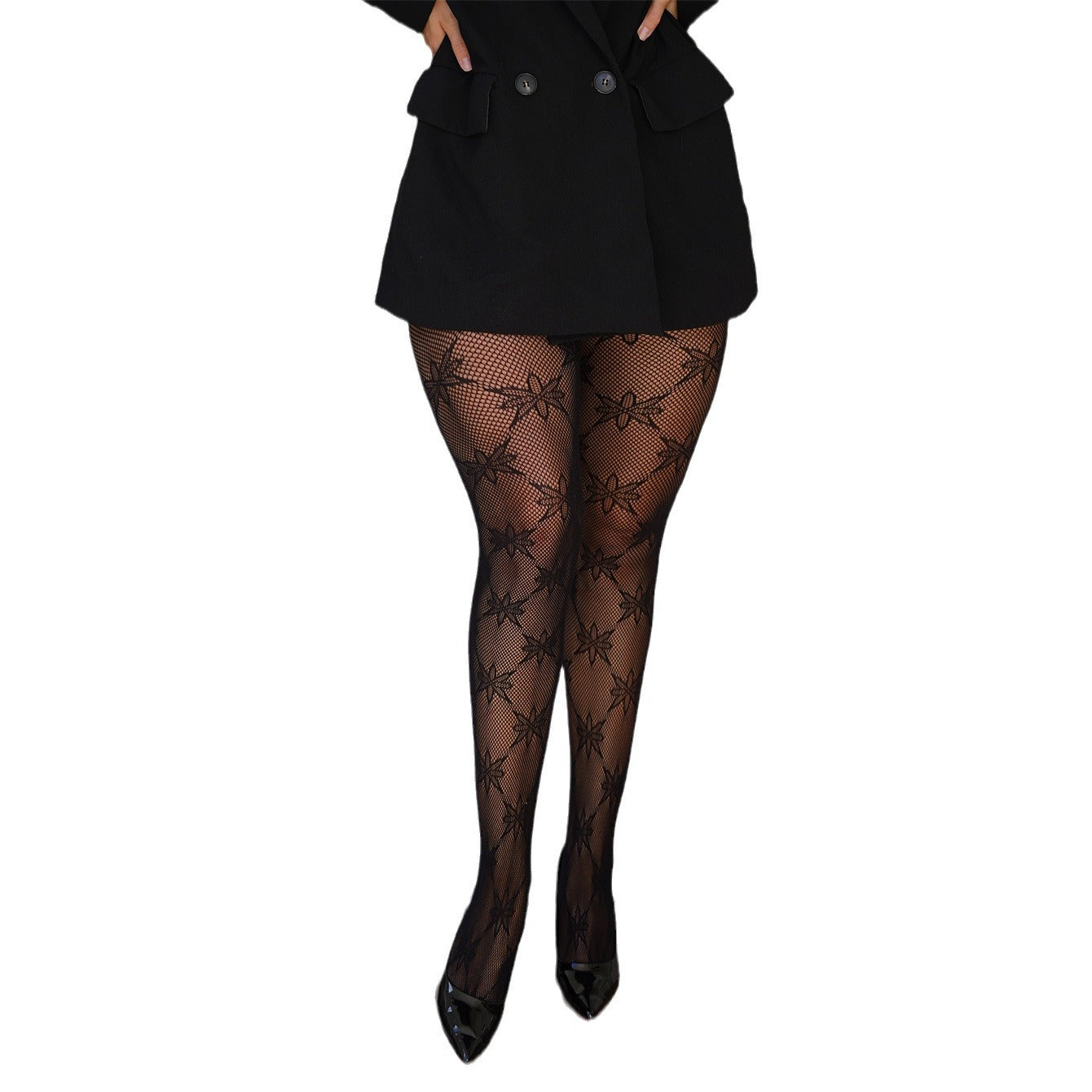 FASHION SNOWFLAKE FISHNET LEGS STOCKINGS PANTYHOSE