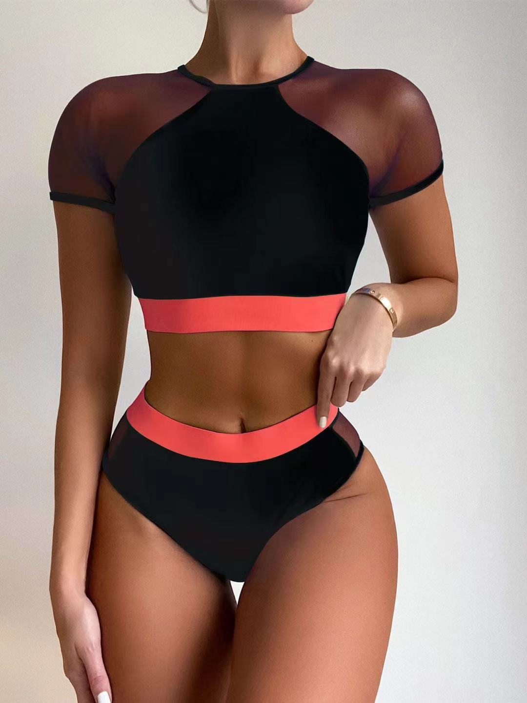 CUTE AND CLEAVAGE-SHOWING SWIMSUIT