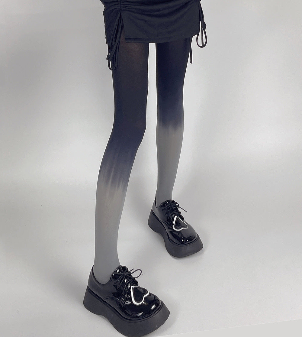 FASHION 80D GRADUAL CHANGE COLOR VELVET PANTYHOSE