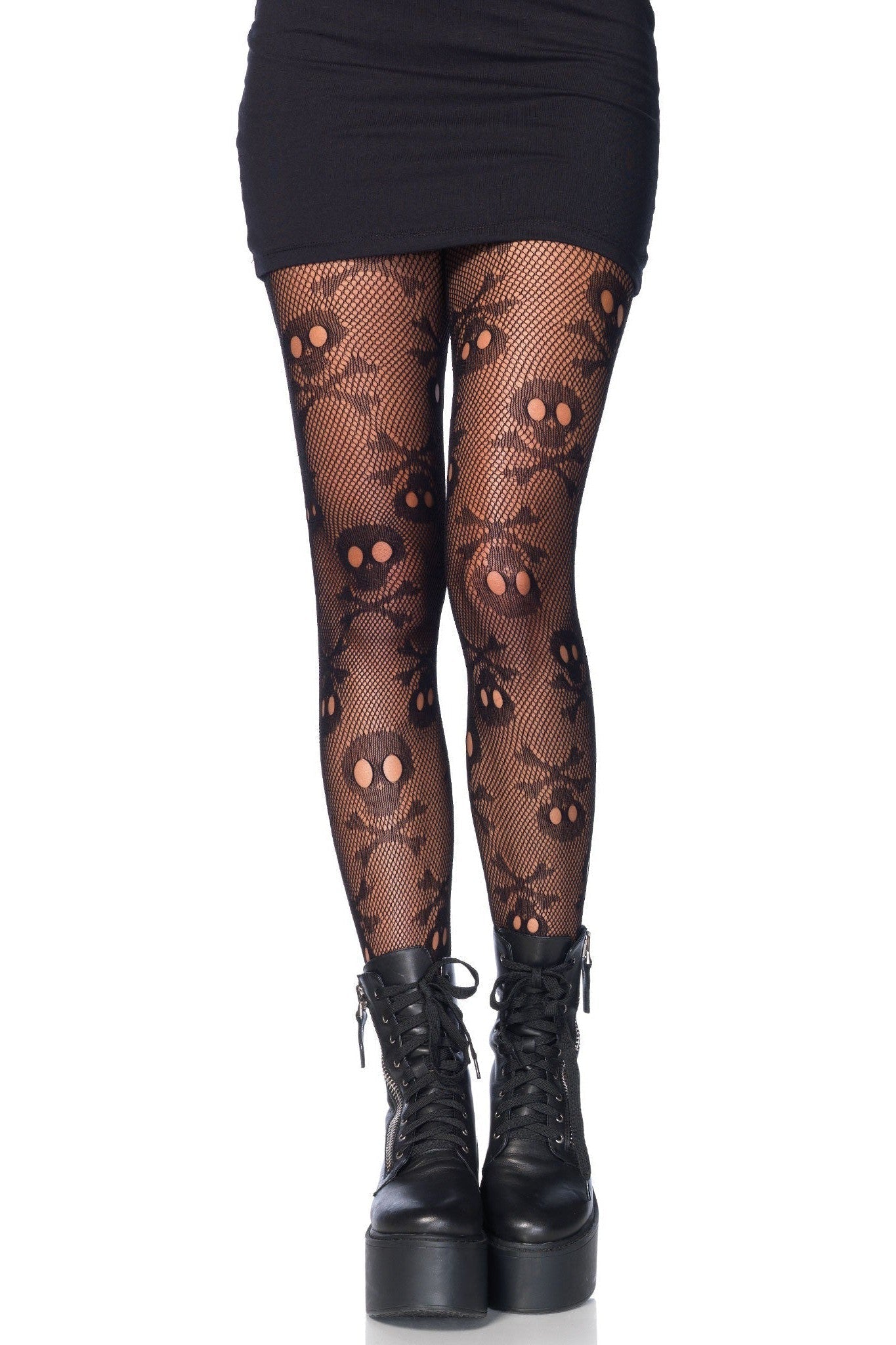 PIRATE BOOTY SKULL NET PANTYHOSE