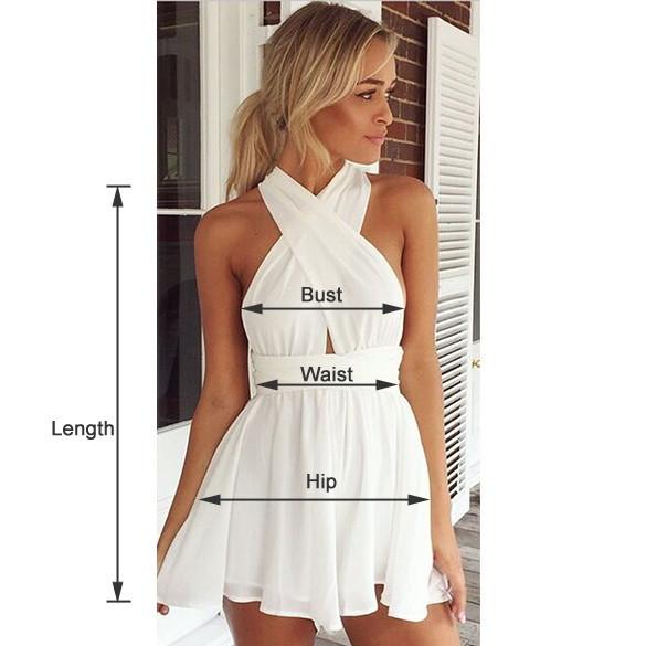 Casual Back Cross Strap V Neck Backless Chiffon Jumpsuit