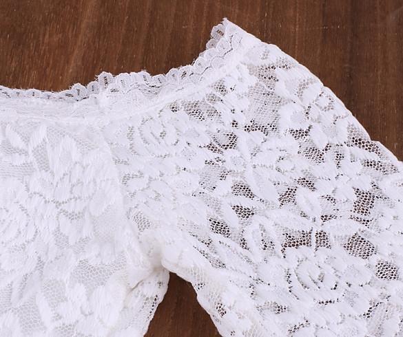 Off-shoulder Package Hip Bodycon Long Sleeves Short Lace Pencil Dress