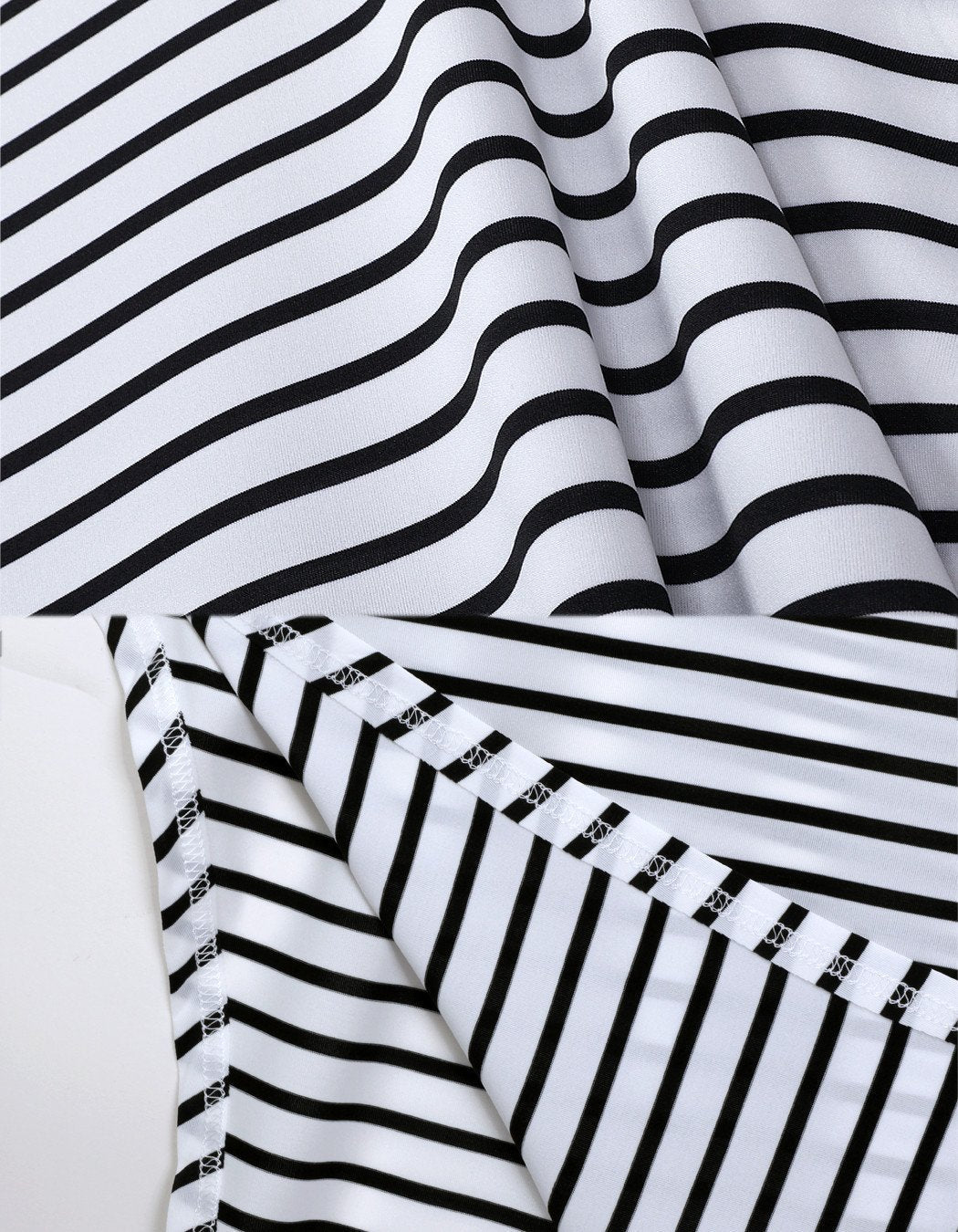 Loose One Shoulder Bat-wing Sleeve Stripe Irregular Plus Size Dress