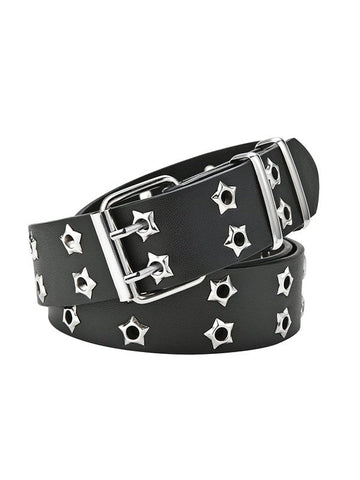 DOUBLE STAR EYELET BUCKLE BELT