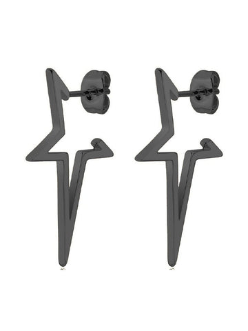 IRREGULAR CHUNKY STAR PENDANT EARRINGS