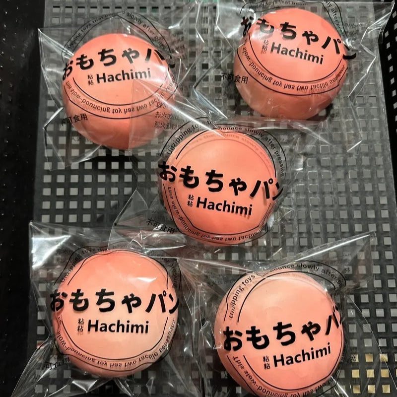 WHITE PEACH STICKY BUN TABA SQUISHY TOYS