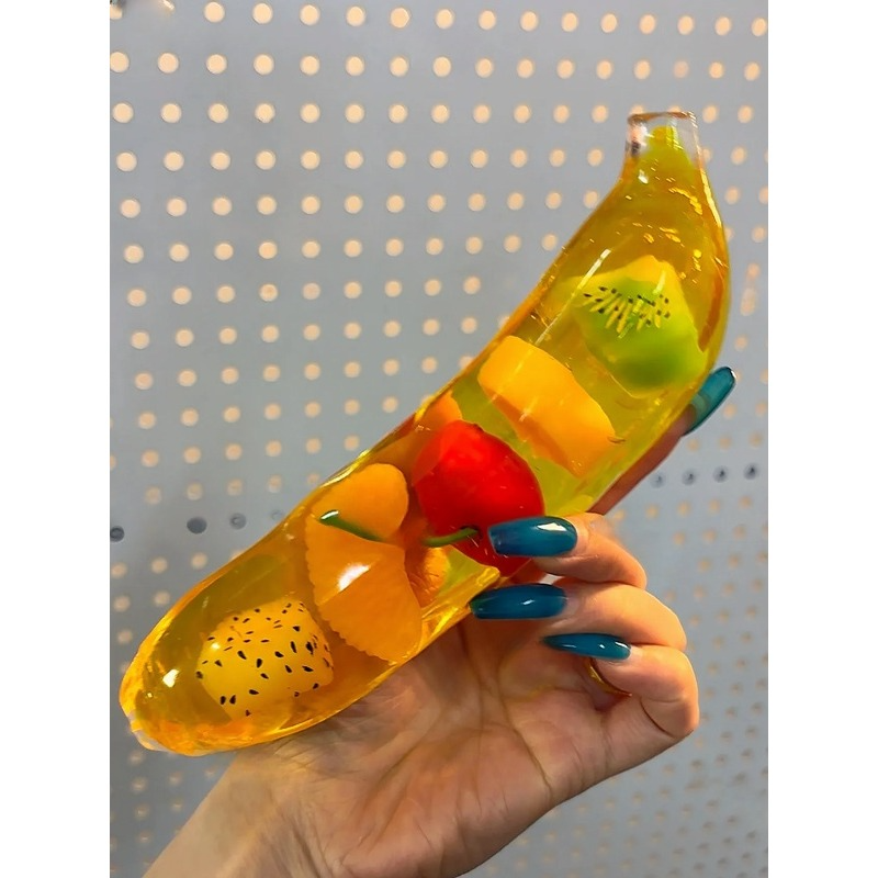 MIXED FRUIT BIG BANANA SQUISHY BALL