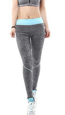 PATCHWORK ELASTIC HIGH WAIST YOGA SPORT 9/10 LEGGINGS