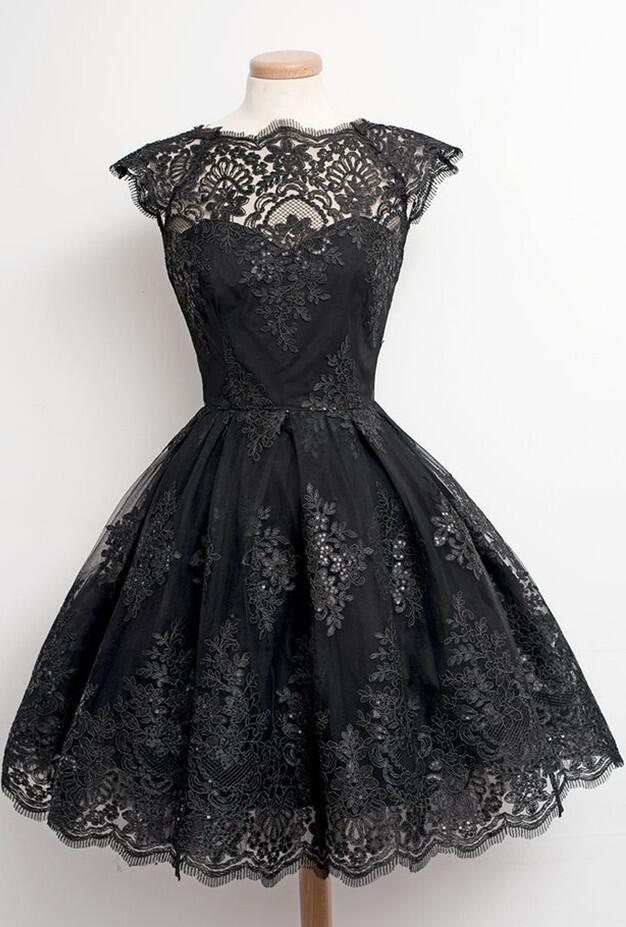 Fashion Eyelash Tassel Lace A-Line Flared Short Dress
