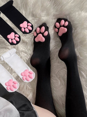 NEW FASHION 3D KITTY PAW STOCKINGS