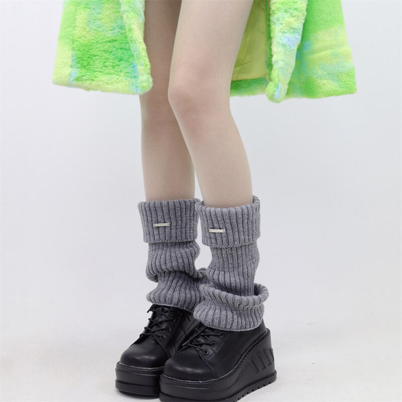 FASHION ACADEMIA LABEL LEG WARMERS