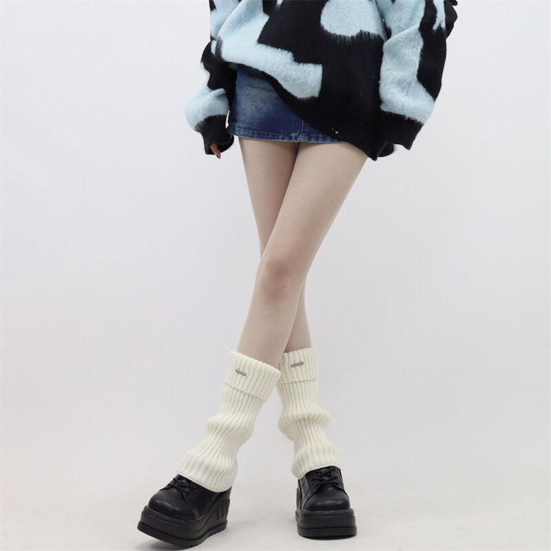 FASHION ACADEMIA LABEL LEG WARMERS