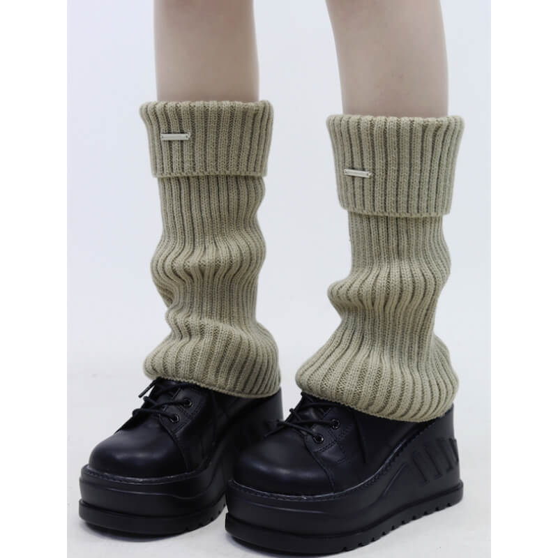 FASHION ACADEMIA LABEL LEG WARMERS