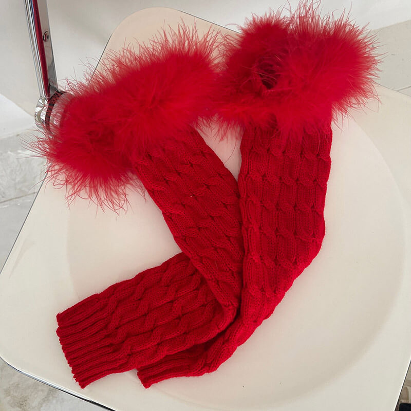 FASHION AESTHETIC FLUFFY LEG WARMERS