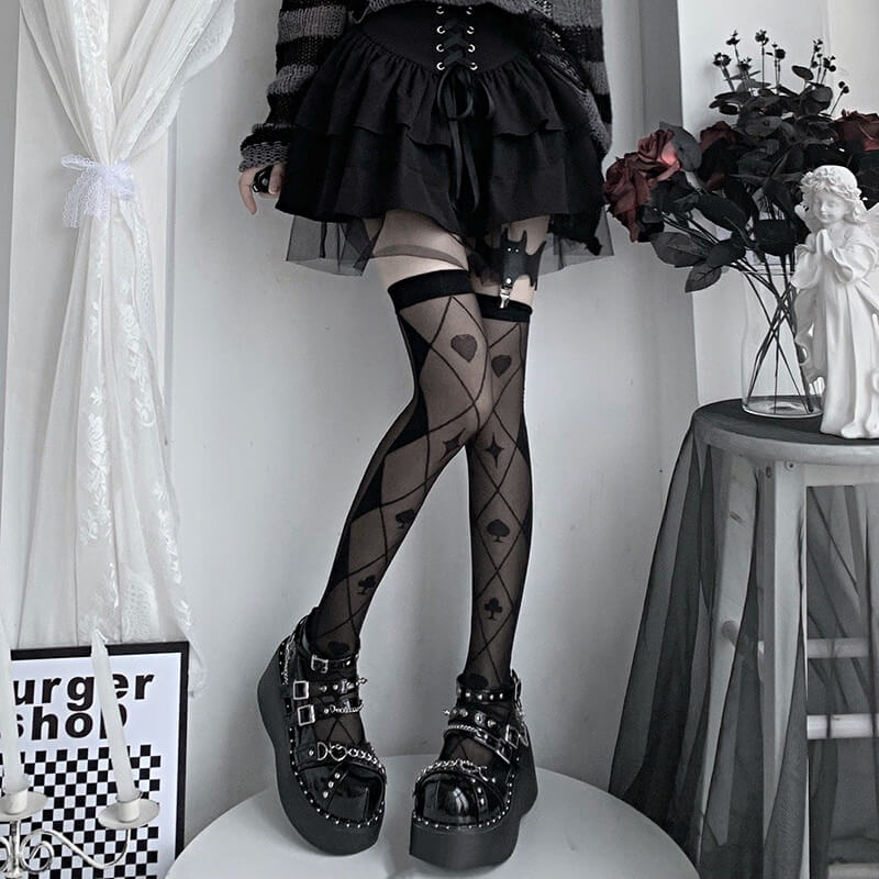 FASHION ALICE DREAM POKER STOCKINGS