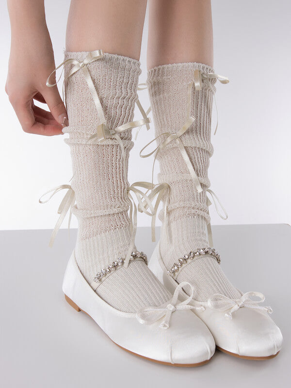 NEW FASHION ANGELIC BOWS GIRLY STOCKINGS
