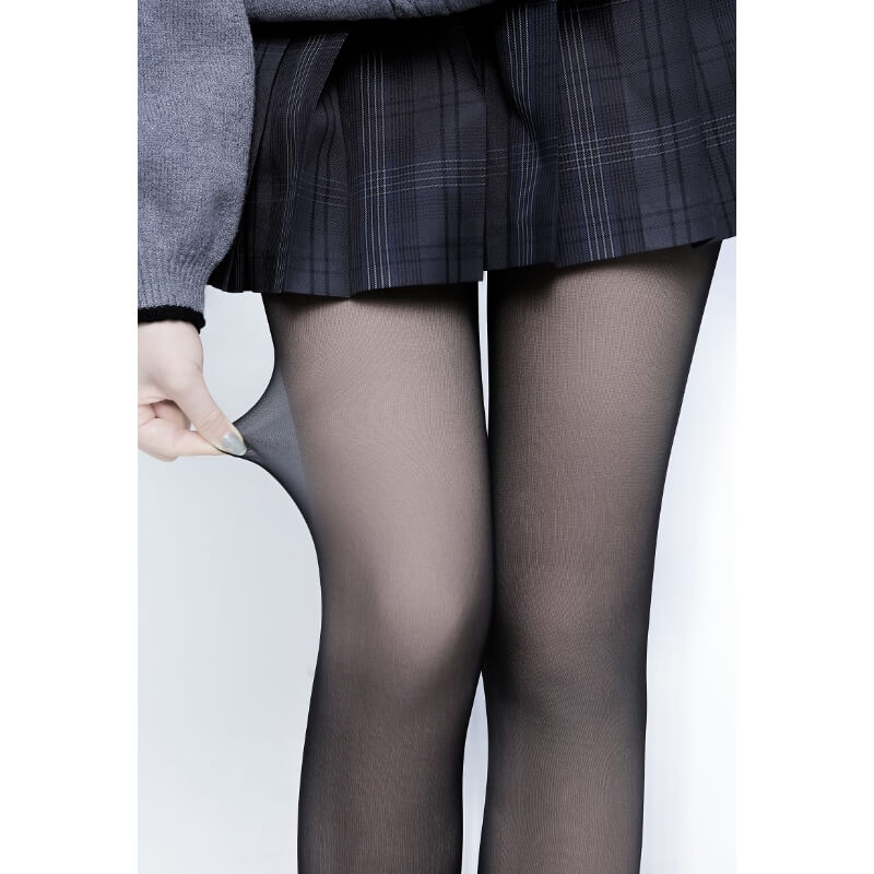 FASHION BLACK TEMPTATION FAKE-SEE-THROUGH TIGHTS