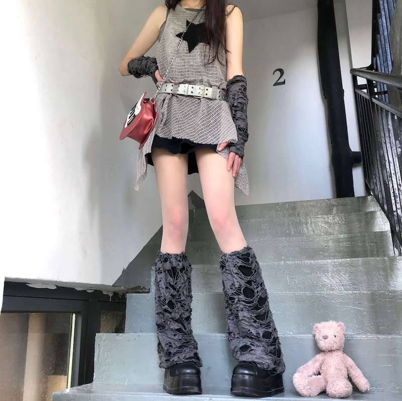 FASHION BROKEN FEELING LEG WARMERS