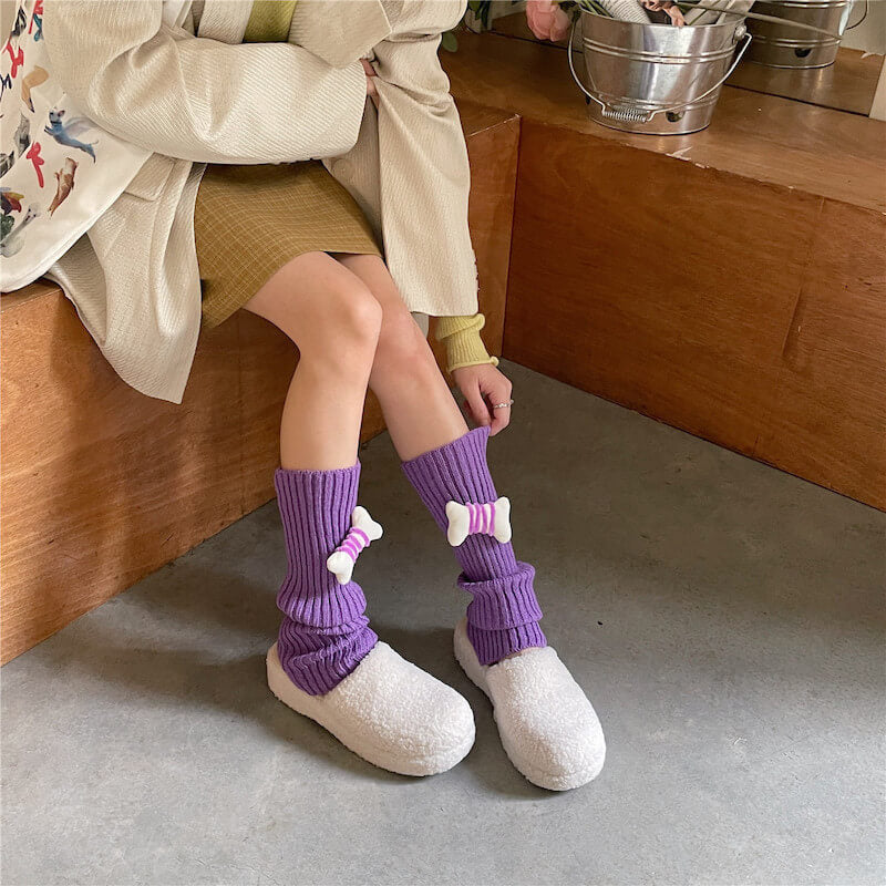 FASHION CANDY BONES LEG WARMERS