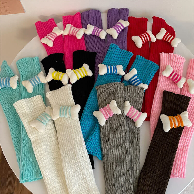 FASHION CANDY BONES LEG WARMERS